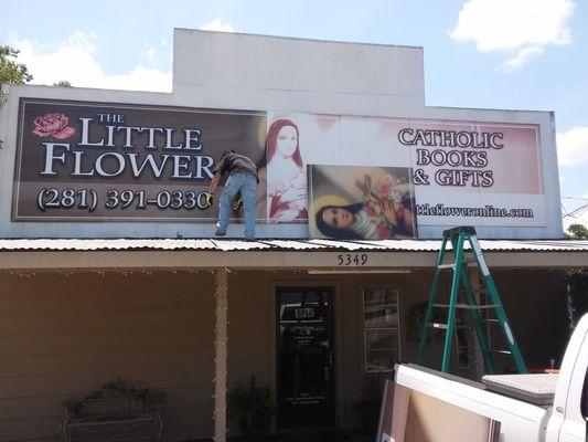 Little Flower Catholic Book Store in Katy TX - Before