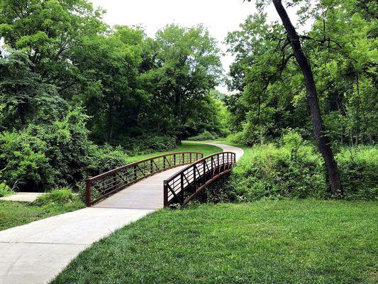 A Bridge Over Indian Creek Along Indian Creek Trail