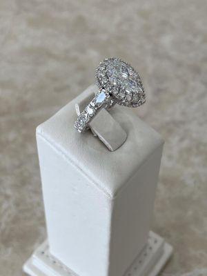 Custom Made Diamond Engagement Ring.