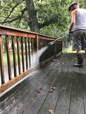 Cleaning at the rallies