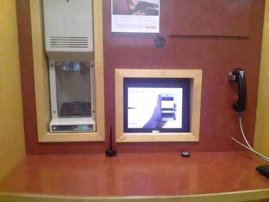 Video teller with air shoot for transactions