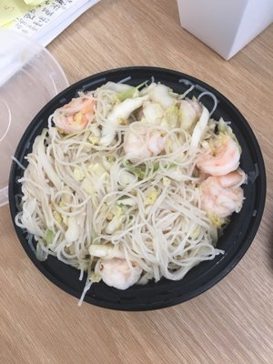 Rice noodles w/ shrimp