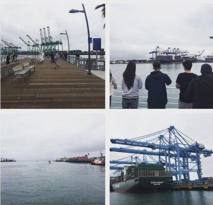 Student trip to the port