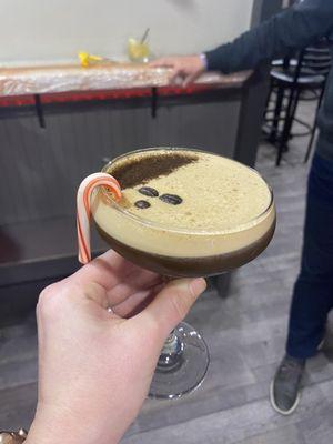 Peppermint espresso martini