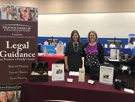 Kristi and Mindy at the Caregiver Conference in Howard County. Great opportunity to learn about many valuable programs for caregivers!