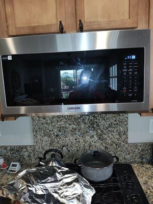 The new microwave he installed