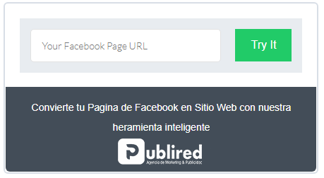 Convierte tu Fanpage en Sitio Web