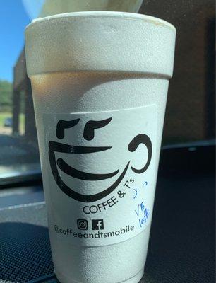 Vanilla Bean Latte  to-go