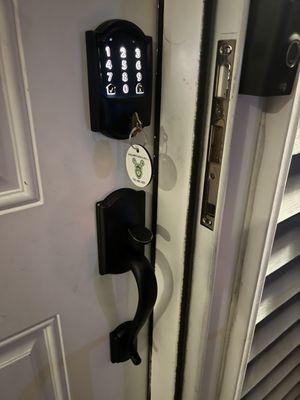 New front door electronic handle sets