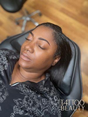 Eyebrow Tinting, also known as stain or henna brows.