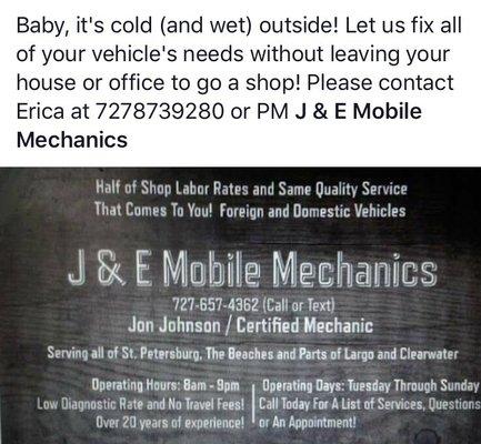 J & E Mobile Mechanics