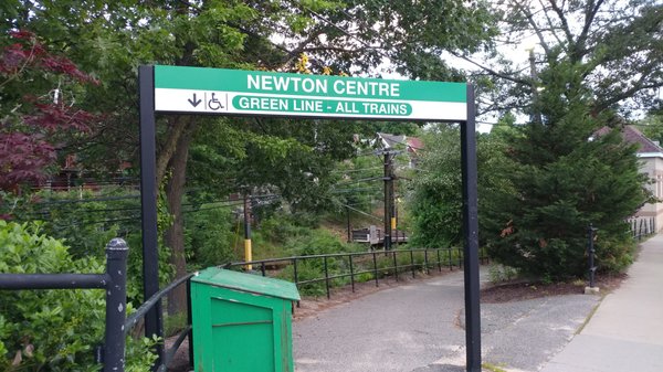 Newton Centre MBTA station