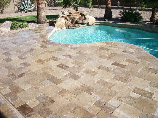 Travertine Patio