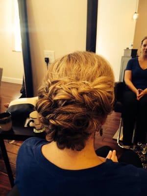 Braided updo