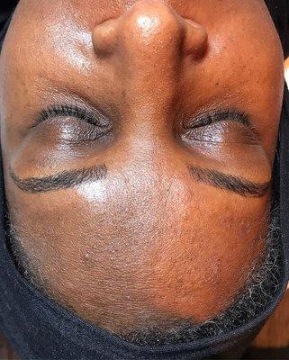 Natural microbladed brows