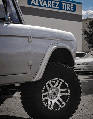 We fitted one of our awesome customer's 1st Gen 1969 Ford Bronco with some 37" TBC Mudclaw tires. He is ready to play... are you?