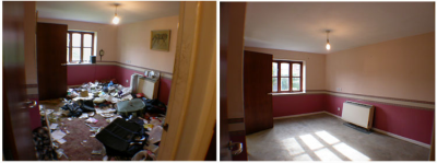 before and after high quality work done by us