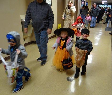 Trick-or-Treat down the hospital hallways!