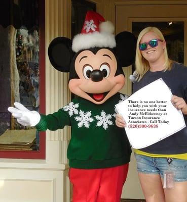 Daughter Lindsay visiting Mickey