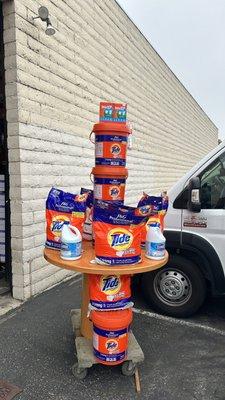 Tide w/Downy Powder 8.5 kg
Bag- 24.00
Bucket - 33.00