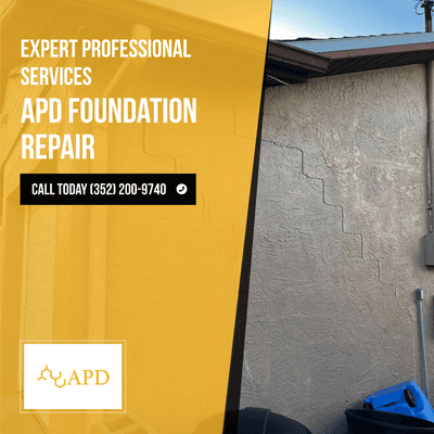 APD can stabilize your home. Cal us today to discuss our foundation solutions.