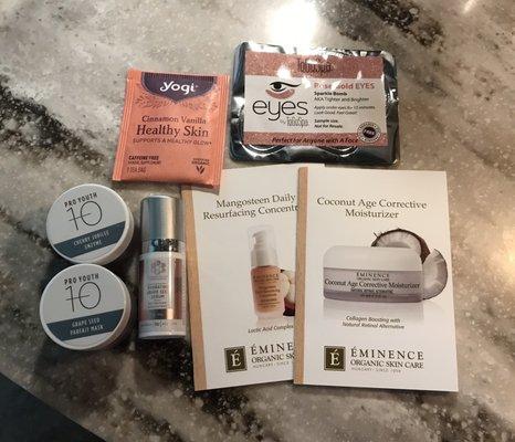 Skin care kit that I purchased and had mailed to me while Maven is temporarily closed due to Covid restrictions.