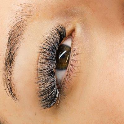 Colored lash extensions