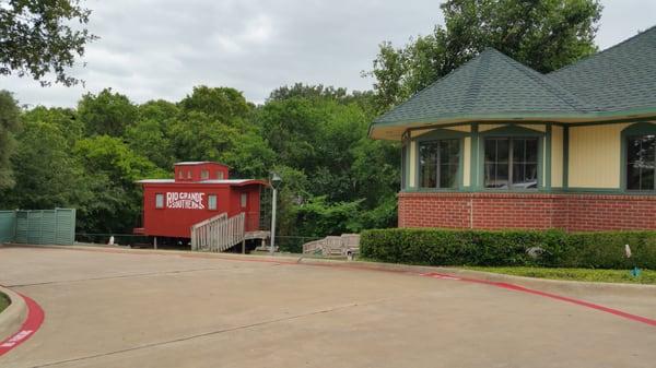 Every cool school should have a caboose!