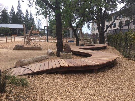 Turtle Bay Exploration Center, meandering path, Redding, CA