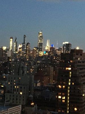 Skyline view from the roof