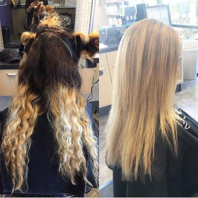 Haircut and color done by Lucy!!! Before/After