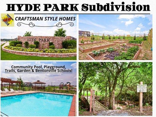 HYDE PARK Subdivision. Call Nicky Dou for more info. 479-236-3457