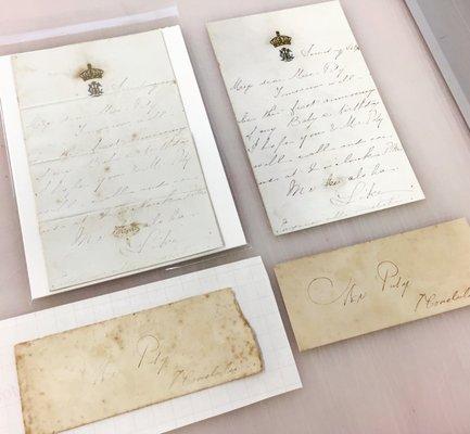 We can scan and digitally restore old letters, academic certificates, and more!