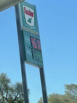 Fuel Price 5/17/22  Regular $4.61, Diesel $5.49