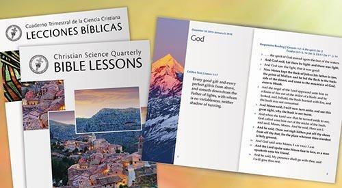 Weekly Bible Lesson Booklet contains 4 - 5  weeks of lessons - Citations from the Bible & Science and Health with Key to the Scriptures