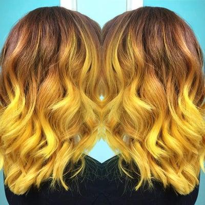 Lovely copper-to-yellow ombre created by Casey. I can't get enough of it!!