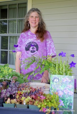 Anne at the annual Flynn Garden Tour!