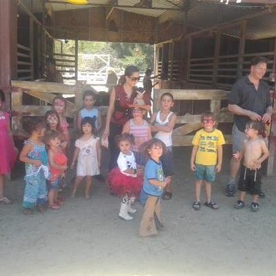 Children at the farm