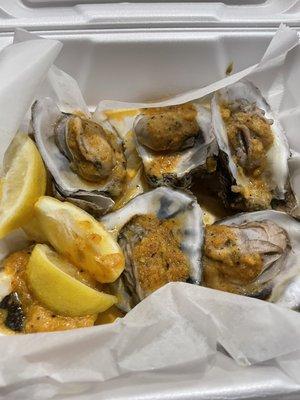 Boiled oysters- terrible! Very fishy tasting. I could stomach them.