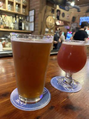 IPA and  Berry Sour