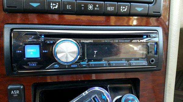 The other car had the shelf I needed but this is one of the stereos installed.