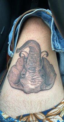 Elephant tattoo