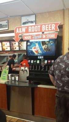 Fresh made root beer with pure cane sugar.