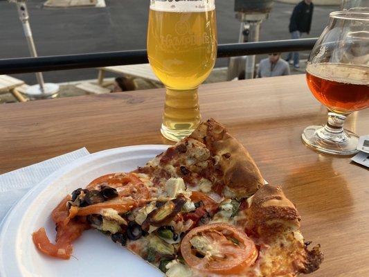 Handlebar Haze veggie Lost Pizza (free!)