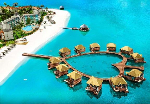 Sandals new over-the-water bungalows are ideal for that perfect honeymoon!