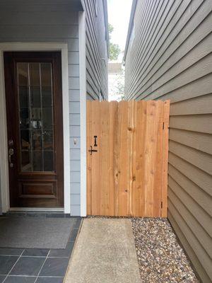 New privacy fence gate project.