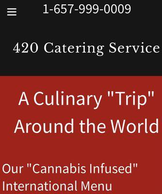 "Cannabis Infused" International Menu