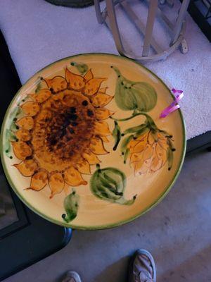 Sunflower plate nice center piece