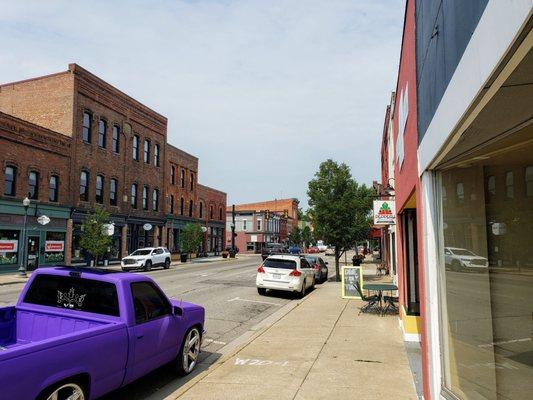 Looking Northwest on Main St. in Downtown Milan