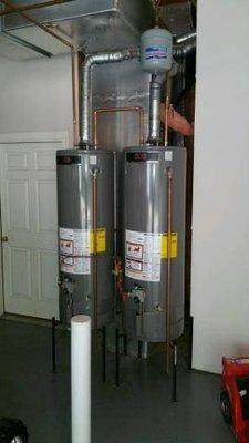 We install water heaters too!